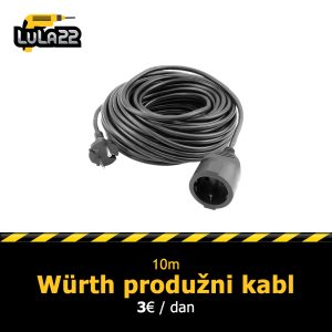 Würth produžni kabl 10m LuLa22 Loznica