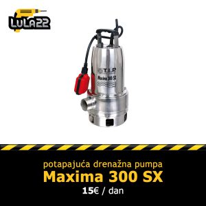 Potapajuća drenažna pumpa Maxima 300 SX