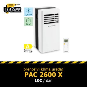 Prenosivi klima uređaj PAC 2600 X